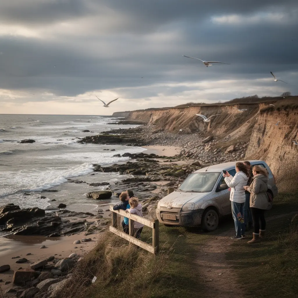 A scenic view of a winding road through the lush green forests of Latvia, perfect for a memorable road trip.